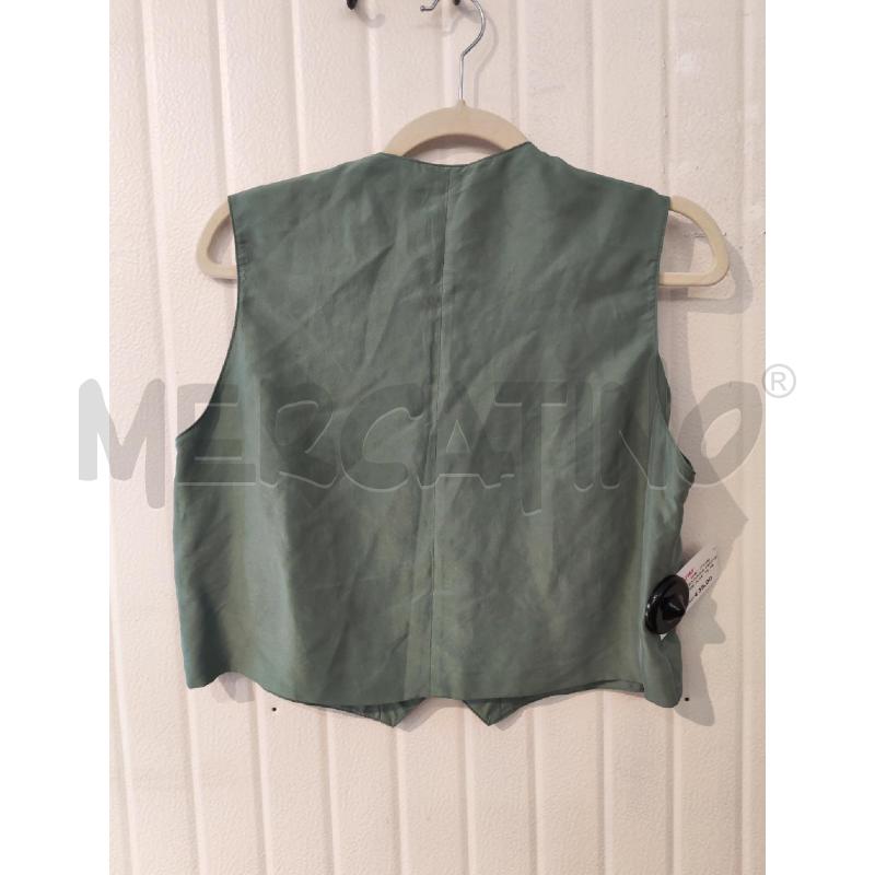 COMPLETO DONNA SARTORIALE VERDE IN SETA  | Mercatino dell'Usato Mestre 3
