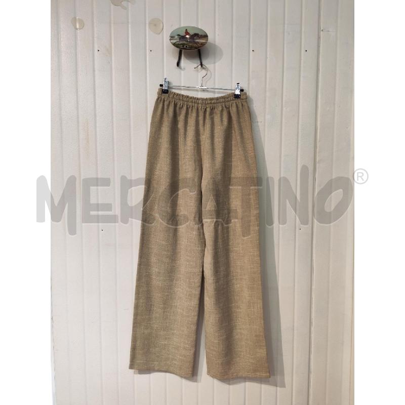 COMPLETO DONNA SM BEIGE BLUSA E PANTALONE FASCE TRAFORATE | Mercatino dell'Usato Mestre 4