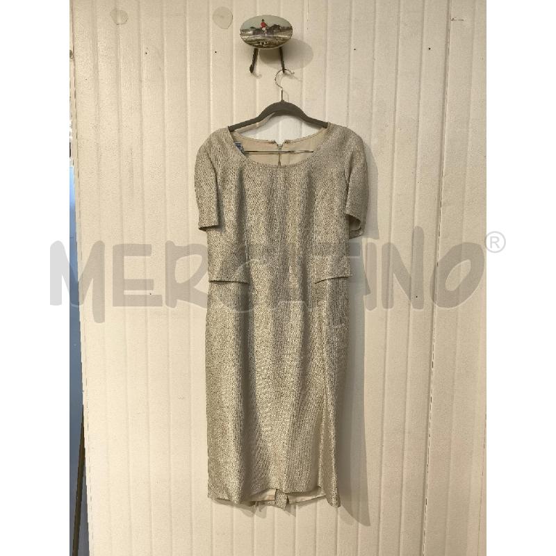 COMPLETO DONNA SM BEIGE CON RIGHINE ABITO E BLAZER | Mercatino dell'Usato Mestre 3
