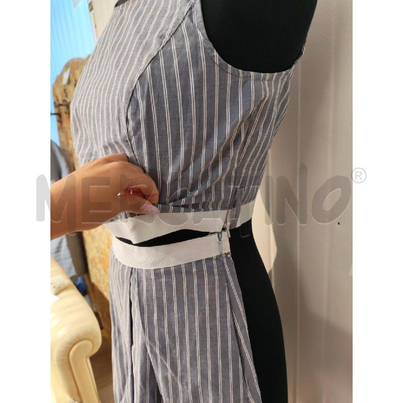 COMPLETO DONNA SM BLU/GRIGIO RIGHE BIANCHE | Mercatino dell'Usato Mestre 2
