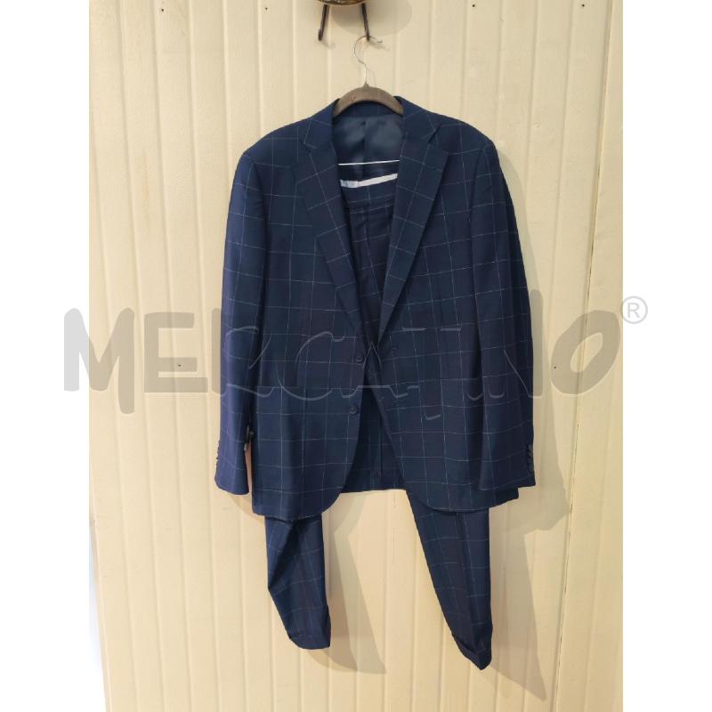 COMPLETO UOMO DAN JOHN BLU QUADRI BIANCHI | Mercatino dell'Usato Mestre 1