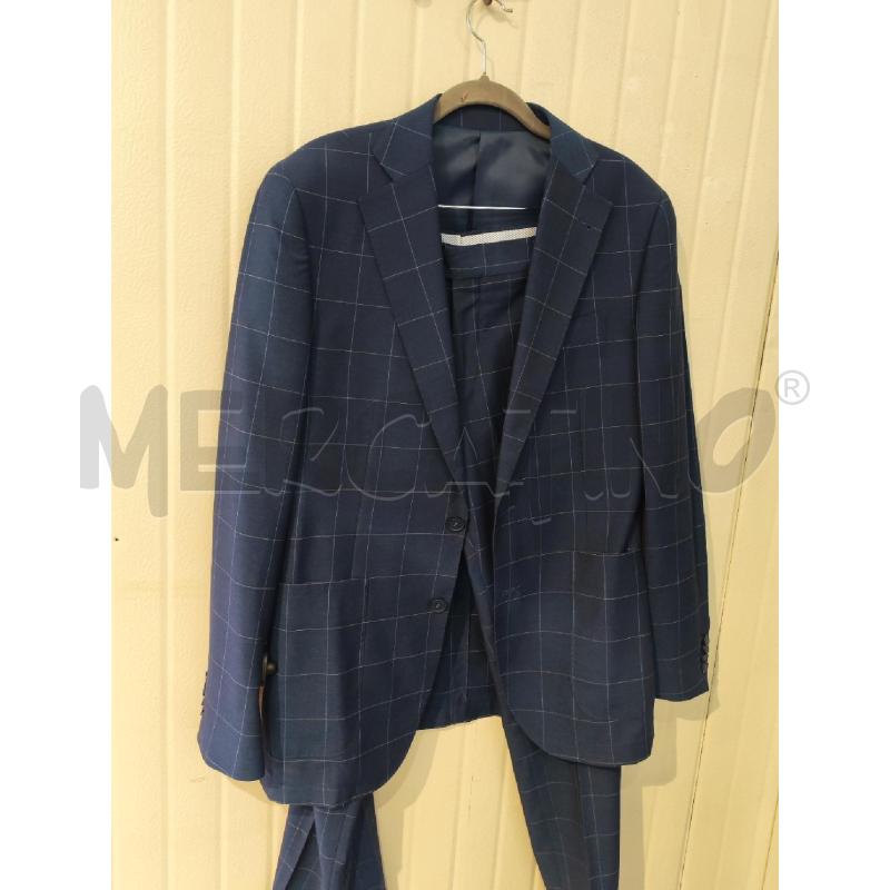 COMPLETO UOMO DAN JOHN BLU QUADRI BIANCHI | Mercatino dell'Usato Mestre 2