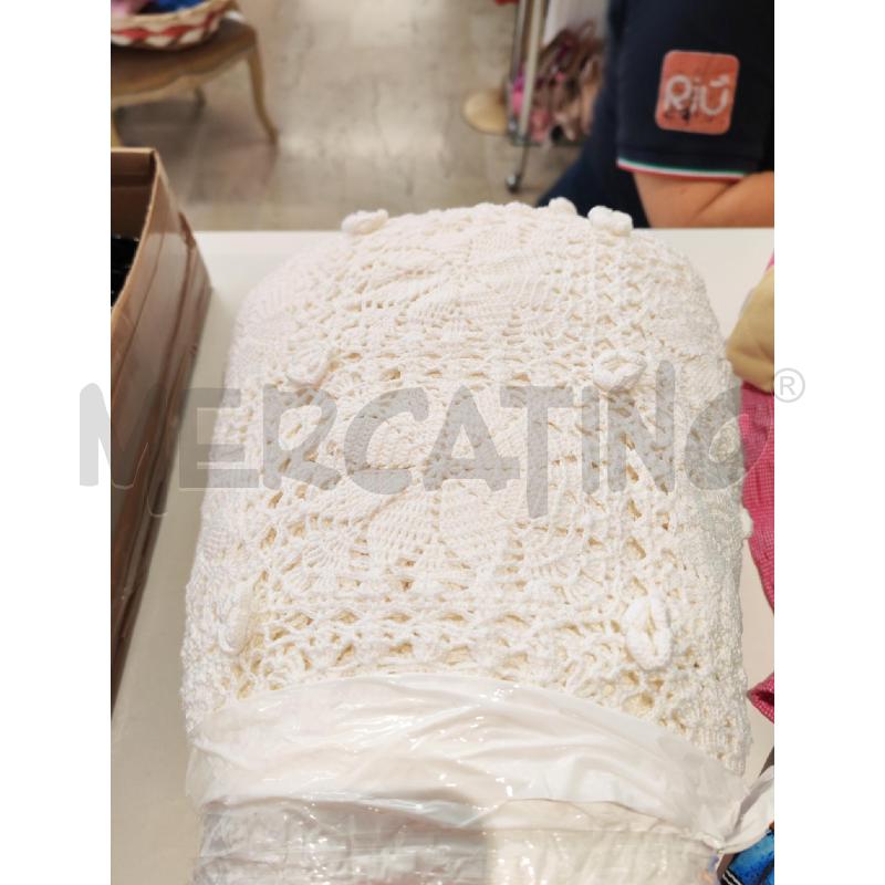 COPRI LETTO MATRIMONIALE UNCINETTO BIANCO | Mercatino dell'Usato Mestre 1