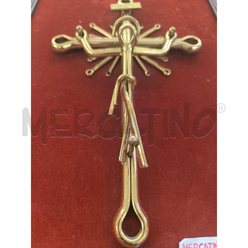 CROCIFISSO OTTONE STILIZZATO | Mercatino dell'Usato Mestre 2