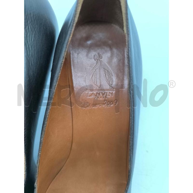 DECOLLETE LANVIN MARRONE CON FIOCCO NERO | Mercatino dell'Usato Mestre 3