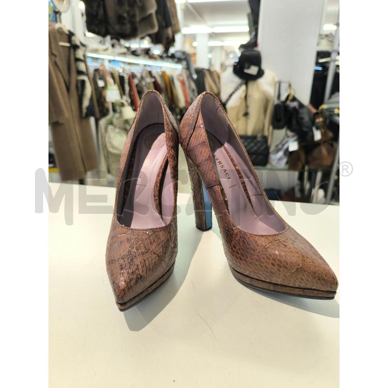 DECOLLETE VERSACE PITONATI MARRONE | Mercatino dell'Usato Mestre 1