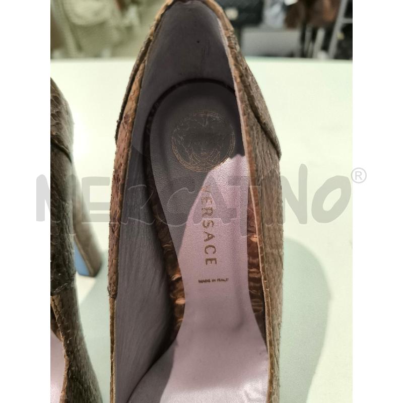 DECOLLETE VERSACE PITONATI MARRONE | Mercatino dell'Usato Mestre 3