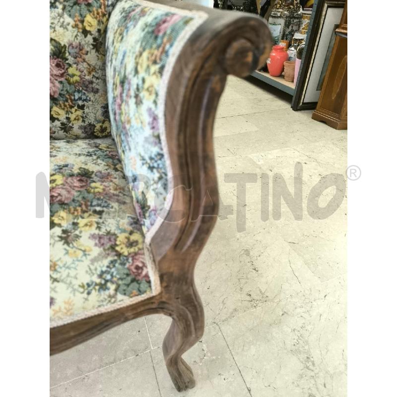 DIVANETTO TESSUTO FIORI  | Mercatino dell'Usato Mestre 2