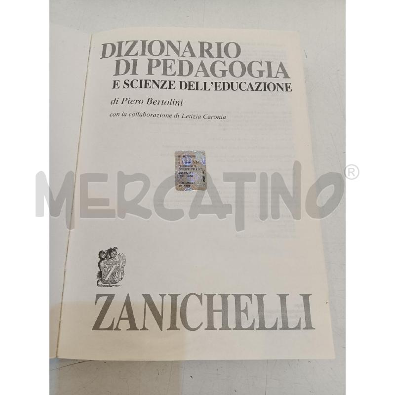 DIZIONARIO DI PEDAGOGIA ZANICHELLI | Mercatino dell'Usato Mestre 2