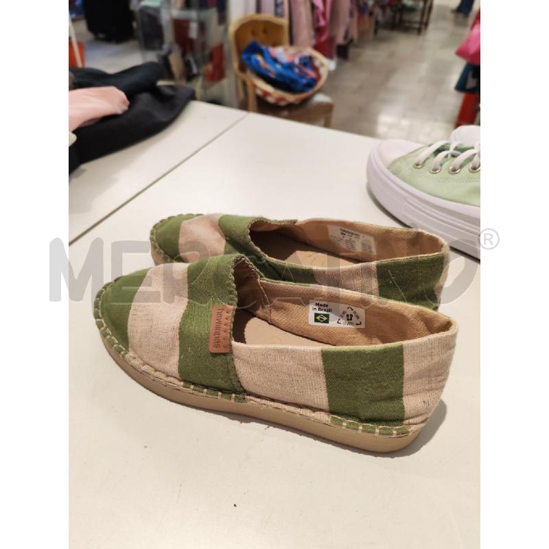 ESPADRILLAS DONNA HAVAIANAS A RIGHE BEIGE E BEIGE | Mercatino dell'Usato Mestre 1