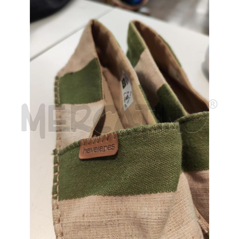 ESPADRILLAS DONNA HAVAIANAS A RIGHE BEIGE E BEIGE | Mercatino dell'Usato Mestre 4