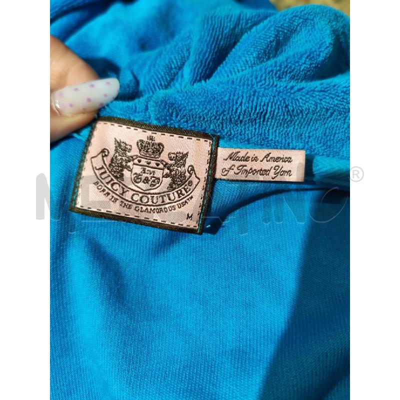 FELPA DONNA JUICY COUTURE AZZURRO MEZZE MANICHE  | Mercatino dell'Usato Mestre 3
