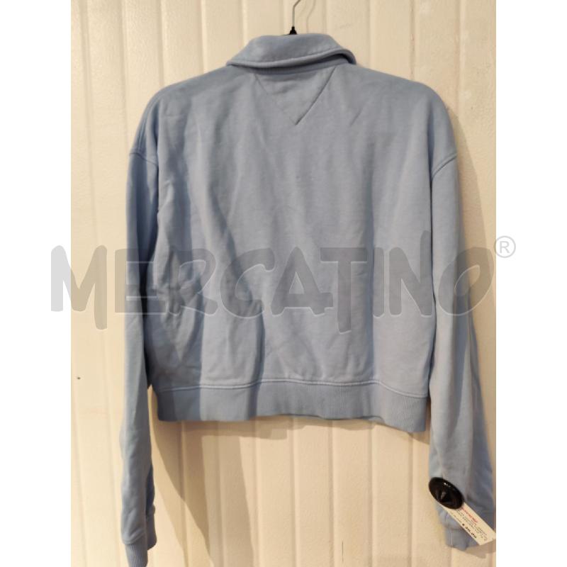 FELPA DONNA TOMMY HILFIGER AZZURRO CON COLLETTO  | Mercatino dell'Usato Mestre 3