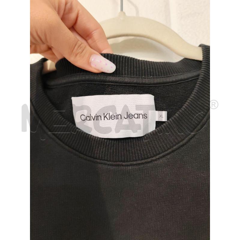 FELPA UOMO CALVIN KLEIN  NERA GARZATA | Mercatino dell'Usato Mestre 3