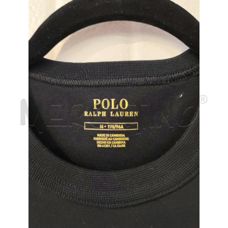 FELPA UOMO POLO RALPH LAUREN NERA LOGO BIANCO | Mercatino dell'Usato Mestre 3