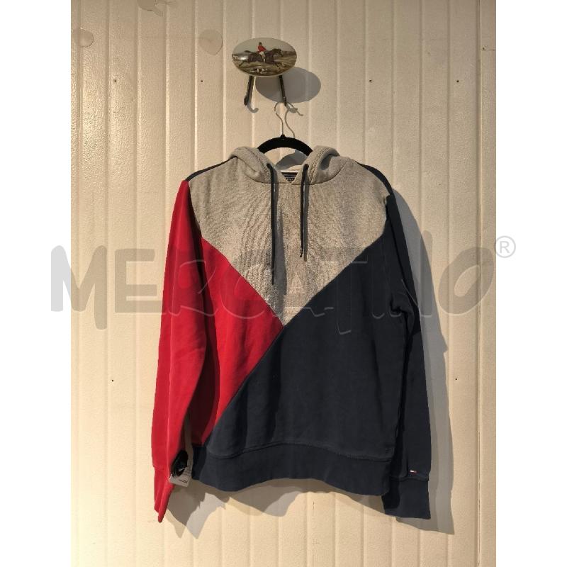 FELPA UOMO TOMMY HILFIGER BLU ROSSA E GRIGIA | Mercatino dell'Usato Mestre 1