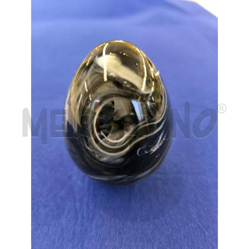 FERMA CARTE UOVO MURANO GRIGIO BIANCO | Mercatino dell'Usato Mestre 3