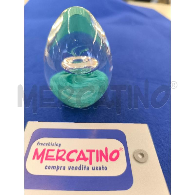 FERMA CARTE UOVO MURANO VERDE | Mercatino dell'Usato Mestre 1