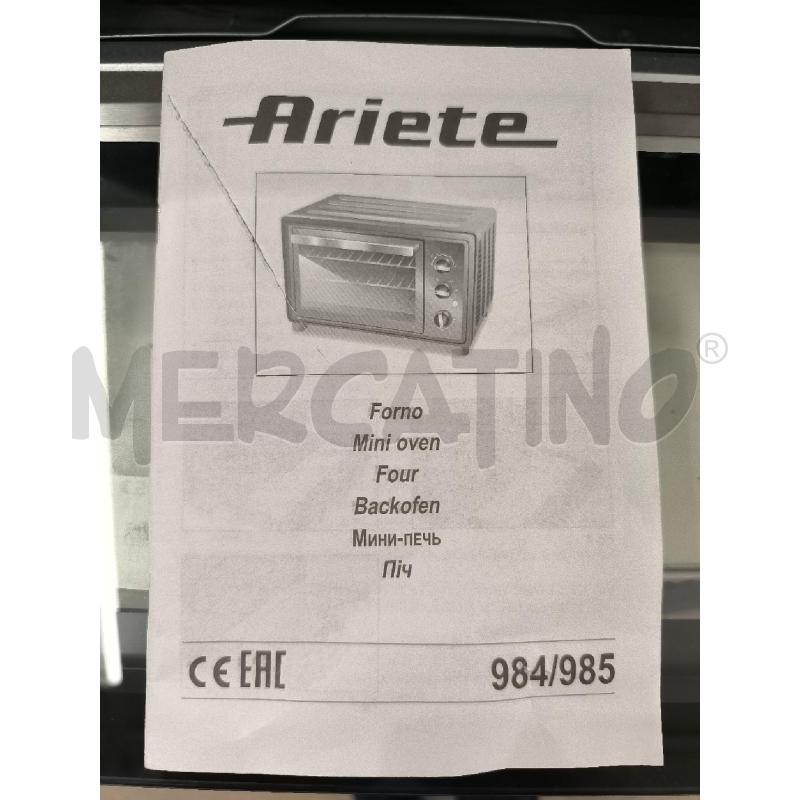 FORNO ELETTRICO ARIETE GRIGIO+GARANZIA | Mercatino dell'Usato Mestre 2