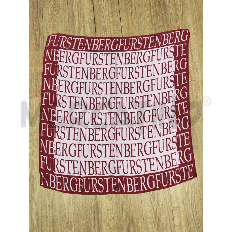 FOULARD FURSTENBERG ROSSO ROSA SCRITTE | Mercatino dell'Usato Mestre 1