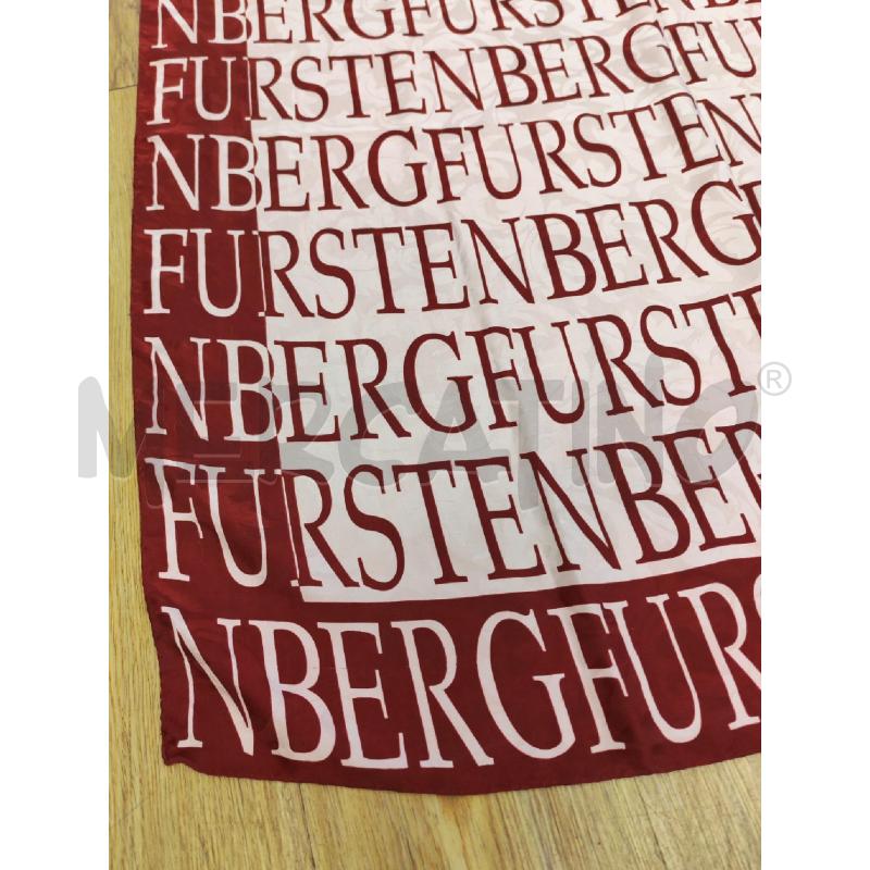 FOULARD FURSTENBERG ROSSO ROSA SCRITTE | Mercatino dell'Usato Mestre 2