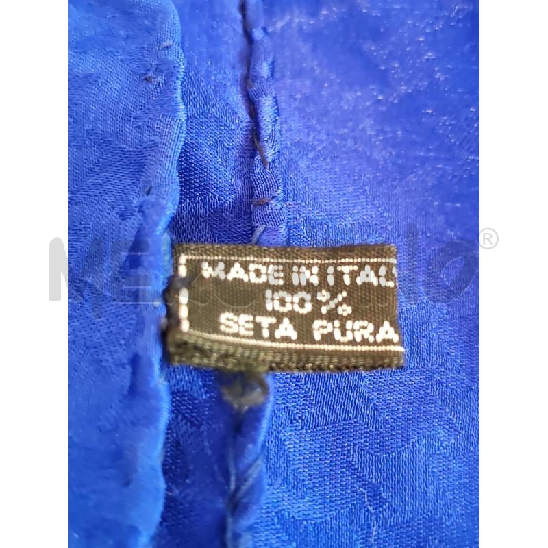 FOULARD RENATO BALESTRA ROSA CONTORNO BLU FIORI | Mercatino dell'Usato Mestre 4