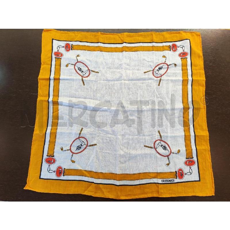 FOULARD TRUSSARDI BIANCO ARANCIO  | Mercatino dell'Usato Mestre 1
