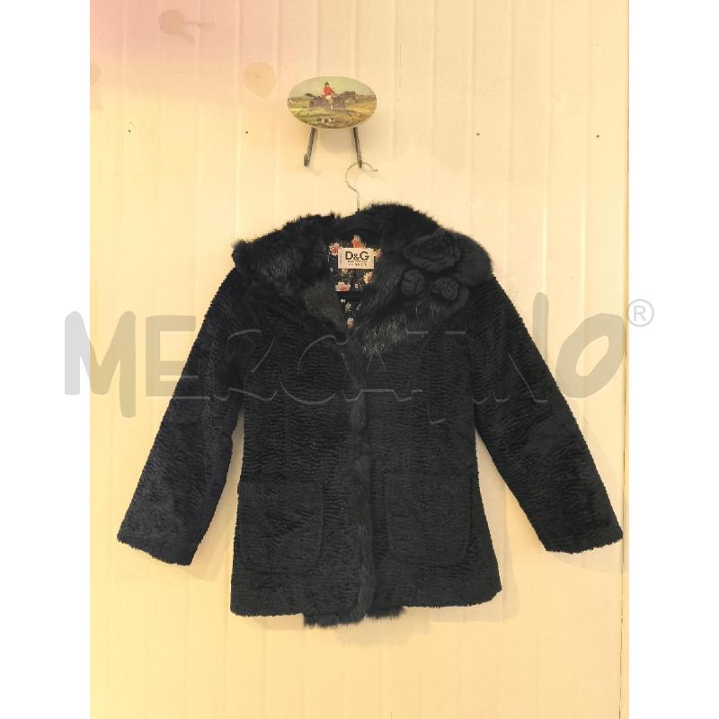 GIACCA BAMBINO DOLCE E GABBANA NERA ECOPELLICCIA | Mercatino dell'Usato Mestre 1
