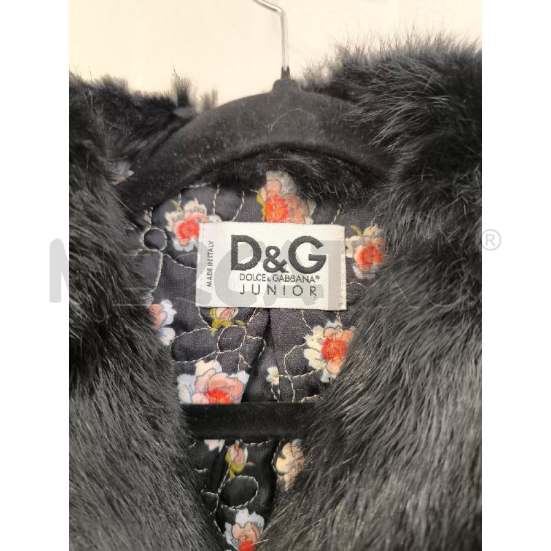 GIACCA BAMBINO DOLCE E GABBANA NERA ECOPELLICCIA | Mercatino dell'Usato Mestre 2