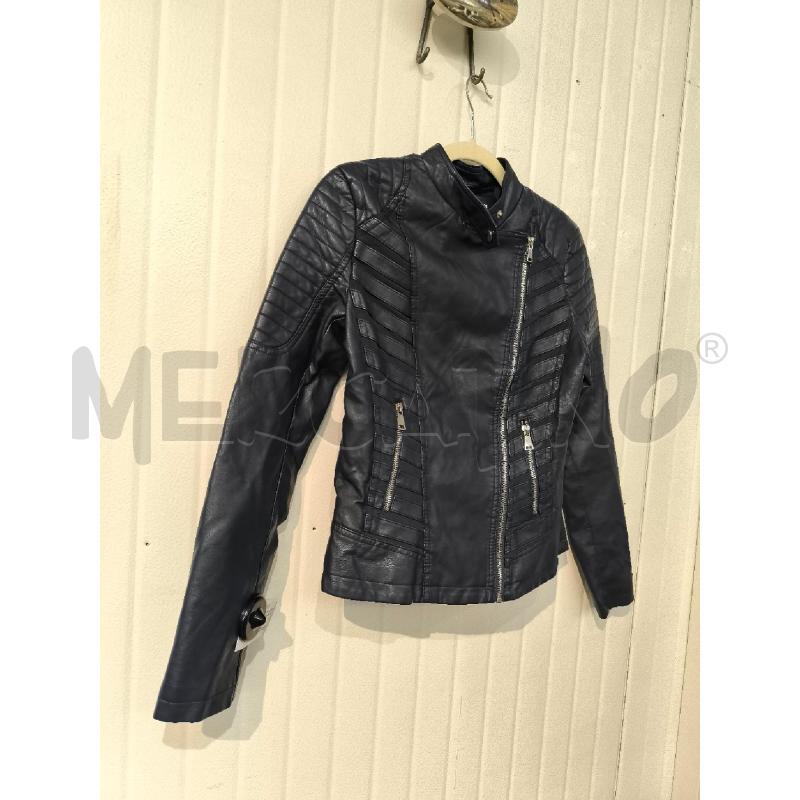 GIACCA DONNA BLUDEISE BLU SIMIL VERA PELLE  | Mercatino dell'Usato Mestre 3
