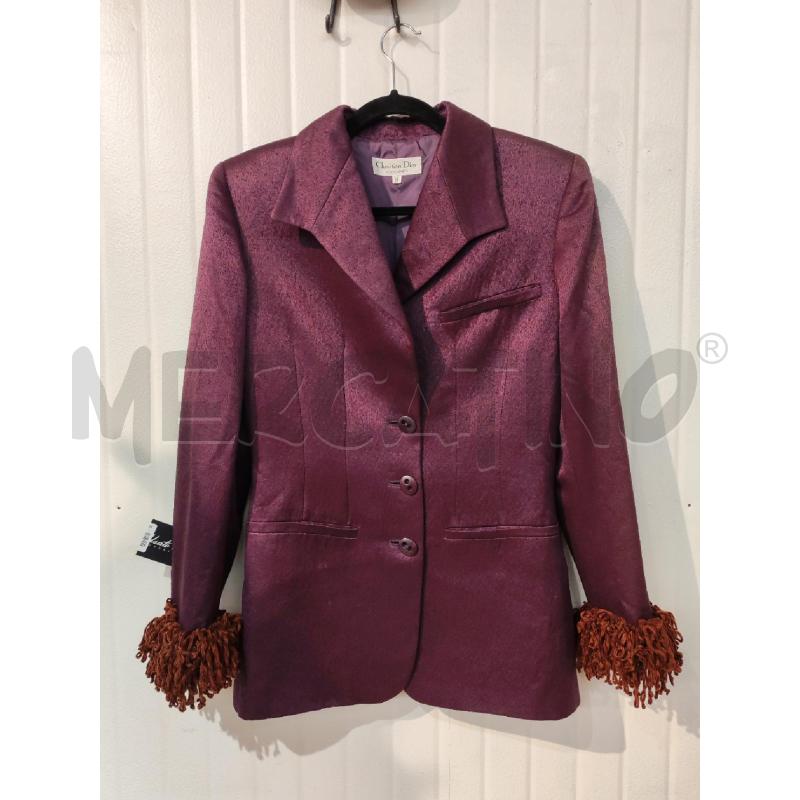 GIACCA DONNA CHRISTIAN DIOR COORDONNES VIOLA | Mercatino dell'Usato Mestre 1