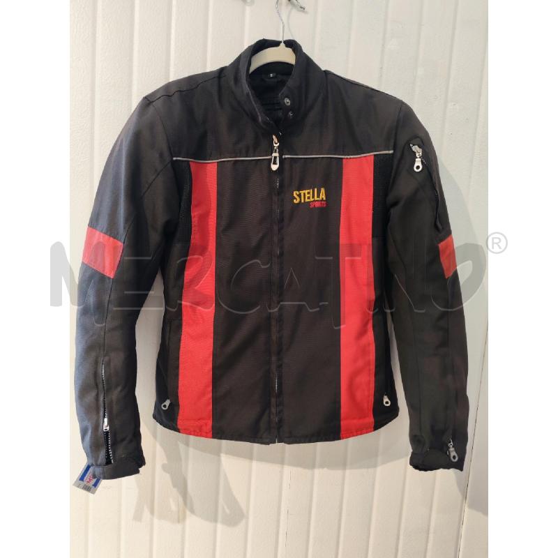 GIACCA DONNA DA MOTO STELLA SPORTS NERA E ROSSA | Mercatino dell'Usato Mestre 1
