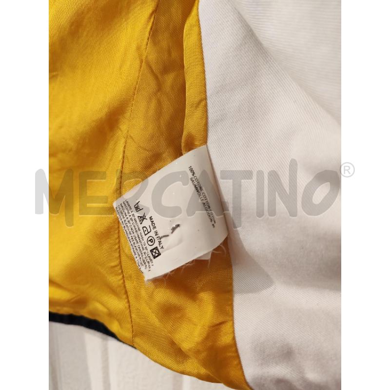 GIACCA DONNA DESQUARED BIANCA PROFILI BLU COTONE | Mercatino dell'Usato Mestre 4