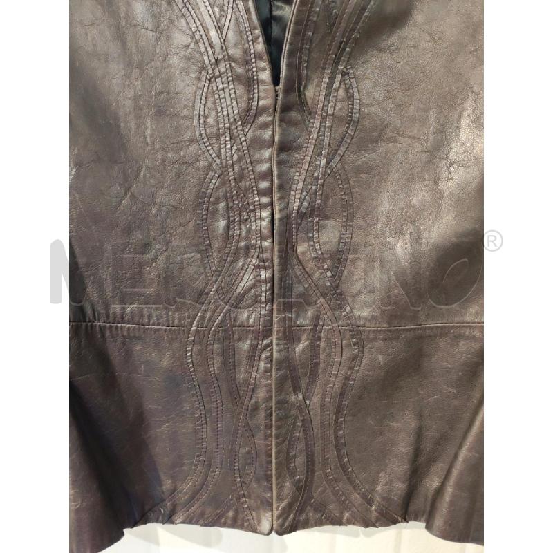 GIACCA DONNA EMPORIO ARMANI PELLE TESTA DI MORO | Mercatino dell'Usato Mestre 2