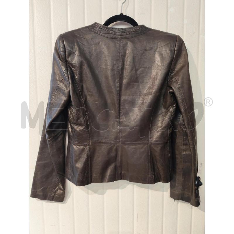 GIACCA DONNA EMPORIO ARMANI PELLE TESTA DI MORO | Mercatino dell'Usato Mestre 4