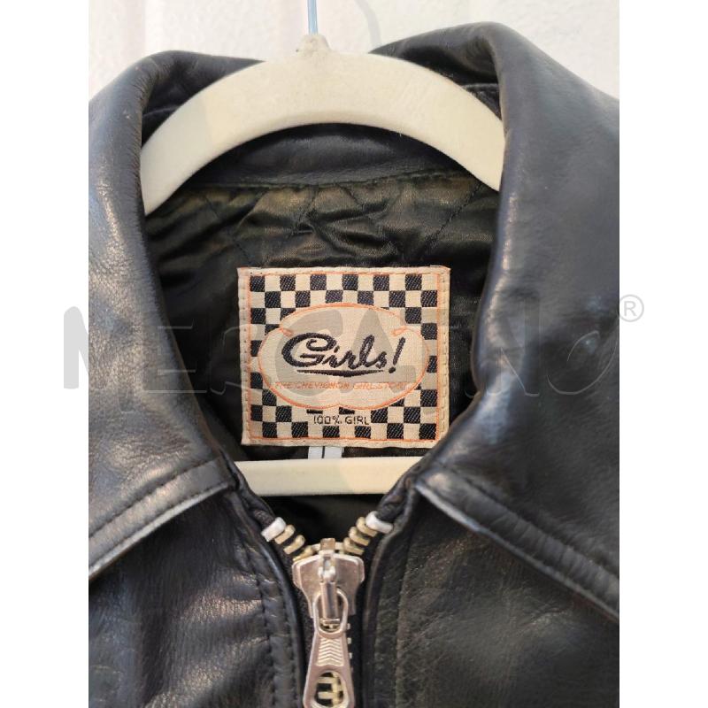 GIACCA DONNA GIRLS VERA PELLE NERA | Mercatino dell'Usato Mestre 2