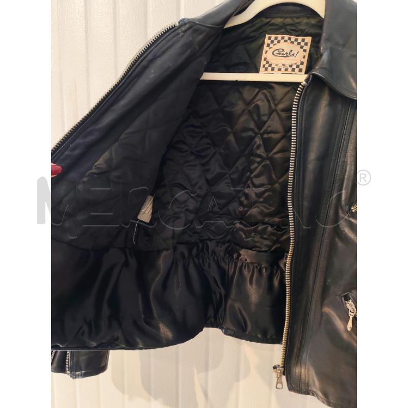 GIACCA DONNA GIRLS VERA PELLE NERA | Mercatino dell'Usato Mestre 4