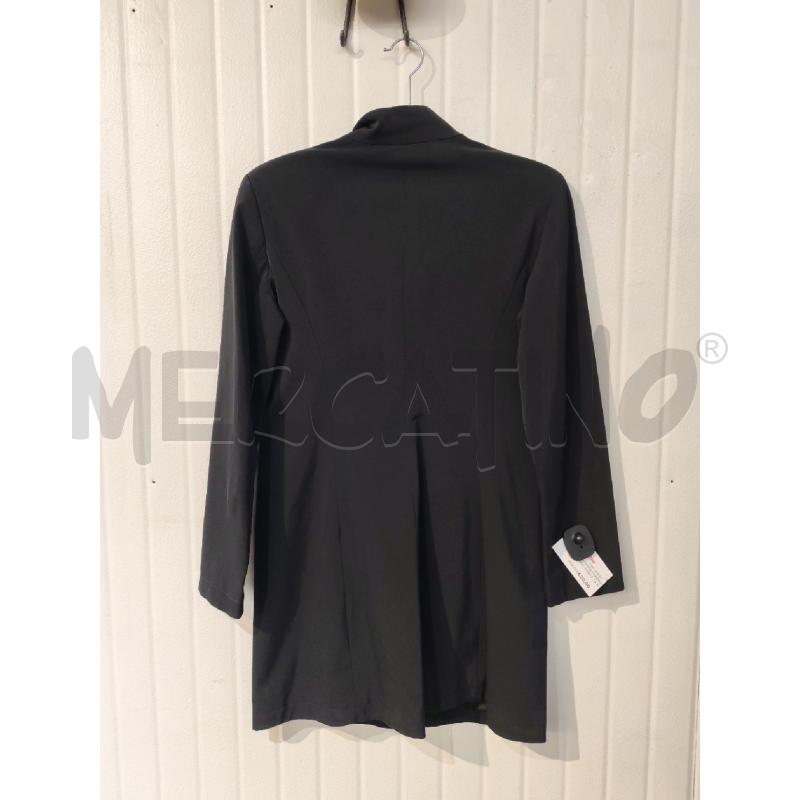 GIACCA DONNA KLANDESTINE NERO LUNGO ZIP DAVANTI | Mercatino dell'Usato Mestre 3