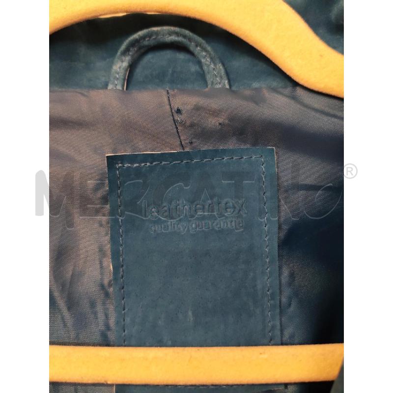 GIACCA DONNA LEATHERTEX BLU SCAMOSCIATA  | Mercatino dell'Usato Mestre 2