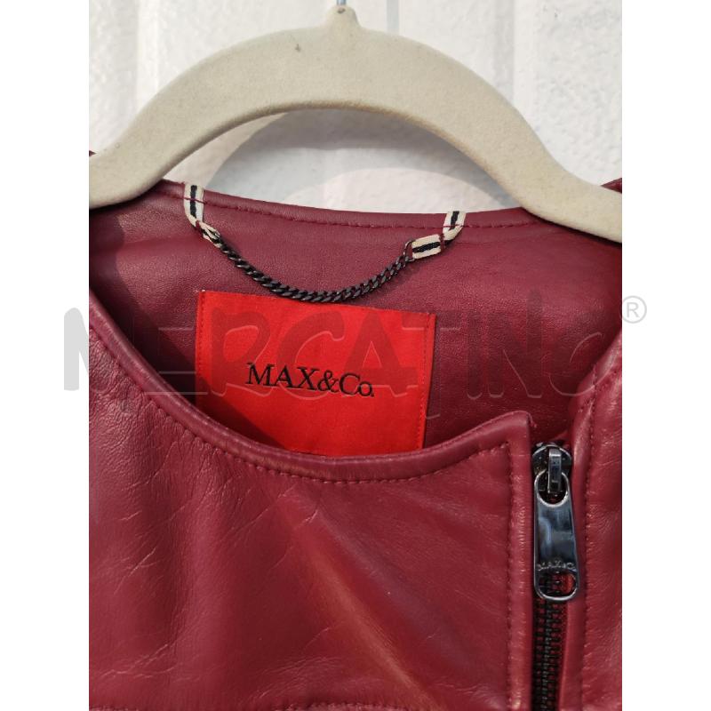 GIACCA DONNA MAX&CO BORDEAUX IN PELLE  | Mercatino dell'Usato Mestre 2