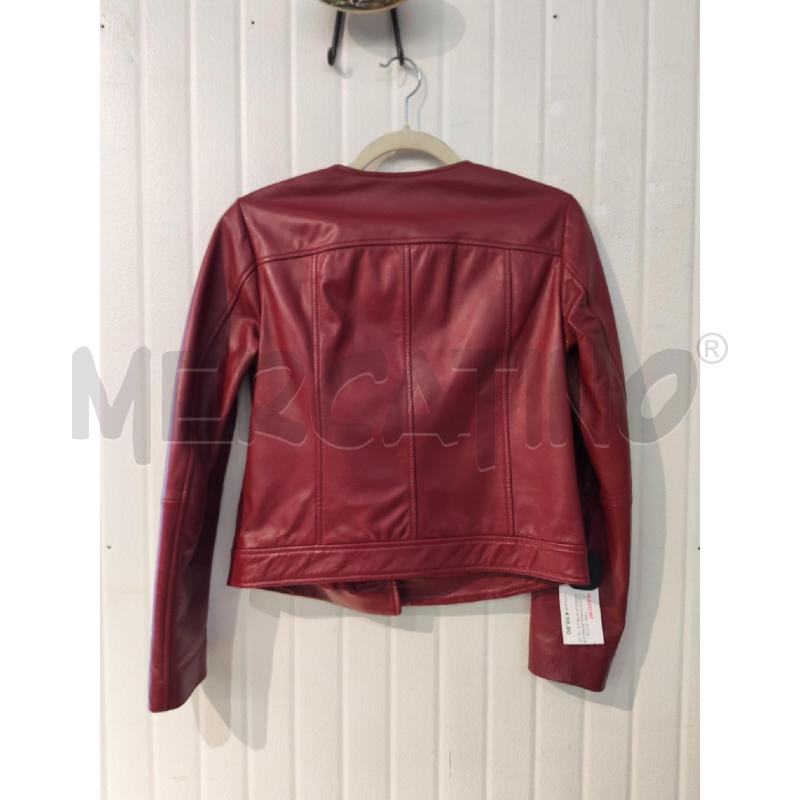 GIACCA DONNA MAX&CO BORDEAUX IN PELLE  | Mercatino dell'Usato Mestre 3