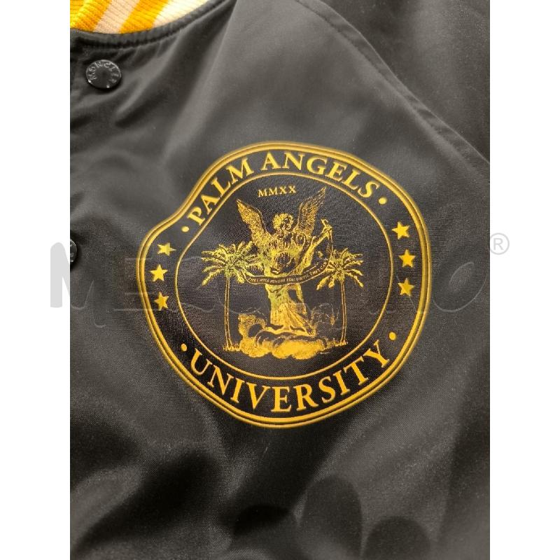 GIACCA DONNA MONCLER X PALM ANGELS NERO  PROFILI GIALLI | Mercatino dell'Usato Mestre 2