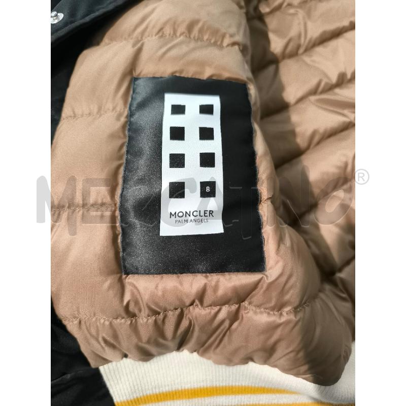GIACCA DONNA MONCLER X PALM ANGELS NERO  PROFILI GIALLI | Mercatino dell'Usato Mestre 5