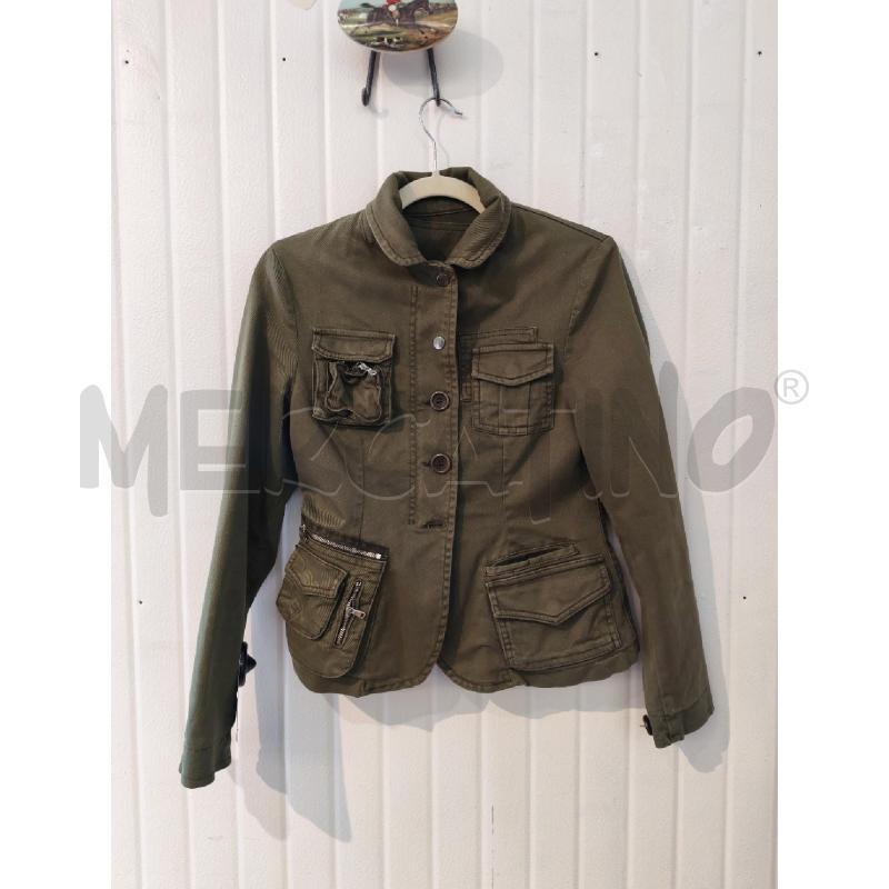 GIACCA DONNA MOSCHINO CHEAP AND CHIC VERDE MILITARE | Mercatino dell'Usato Mestre 1