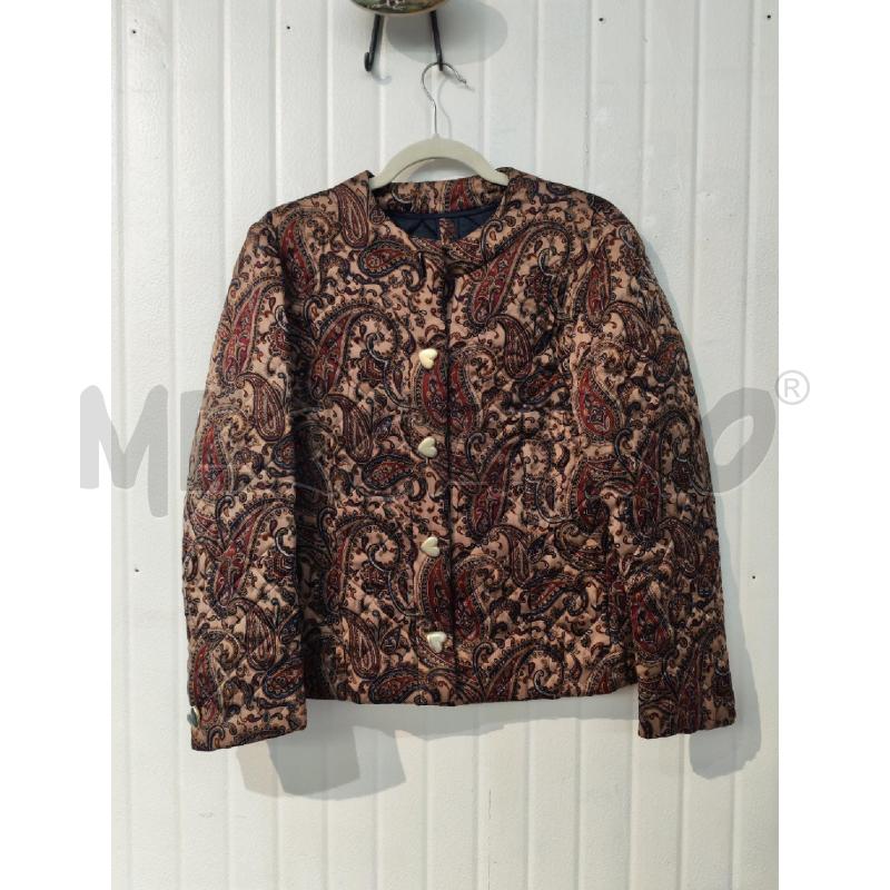 GIACCA DONNA SM BEIGE BOTTONI CUORE FANTASIA DAMASCATA | Mercatino dell'Usato Mestre 1