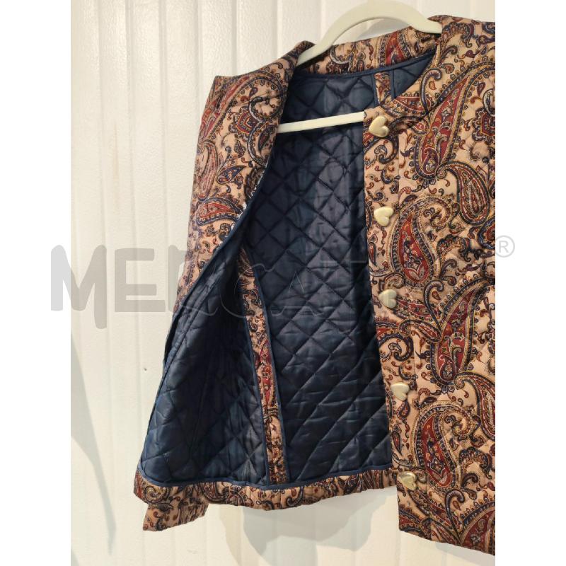 GIACCA DONNA SM BEIGE BOTTONI CUORE FANTASIA DAMASCATA | Mercatino dell'Usato Mestre 3