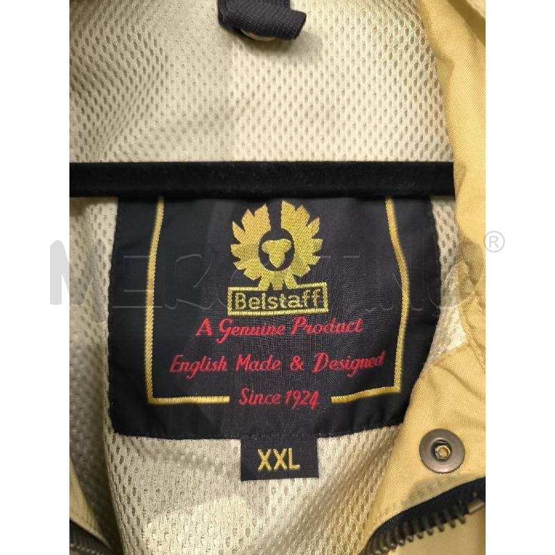 GIACCA UOMO BELSTAFF MARRONE CHIARO CON CINTURA E TASCHE  | Mercatino dell'Usato Mestre 3
