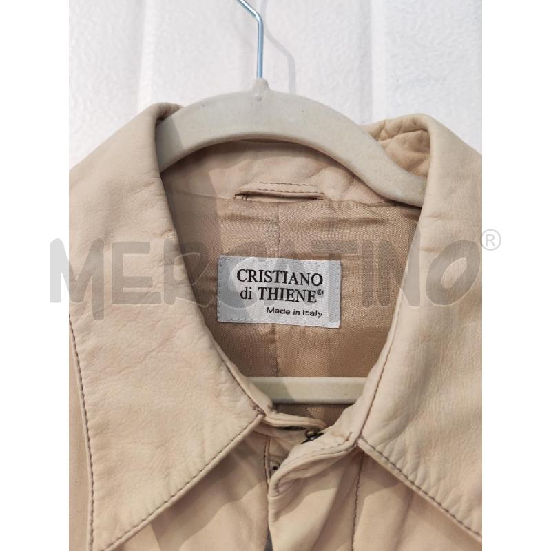 GIACCA UOMO CRISTIANO DI THIENE BEIGE PELLE | Mercatino dell'Usato Mestre 2