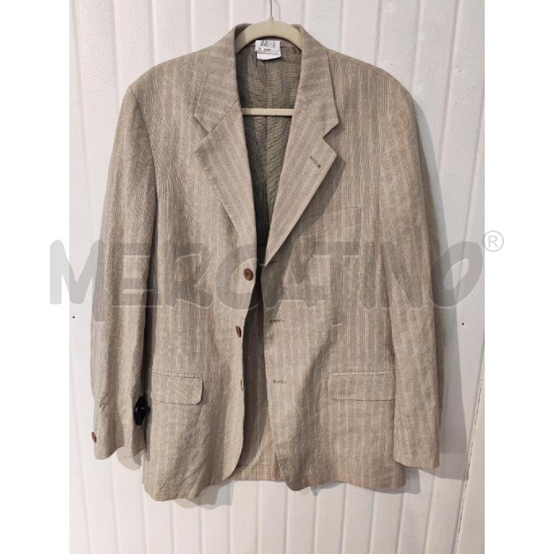 GIACCA UOMO GASHGAJS BEIGE RIGHINE 80% LINO | Mercatino dell'Usato Mestre 1
