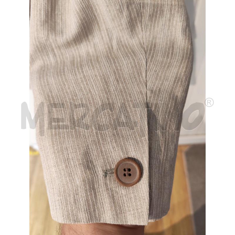 GIACCA UOMO GASHGAJS BEIGE RIGHINE 80% LINO | Mercatino dell'Usato Mestre 3
